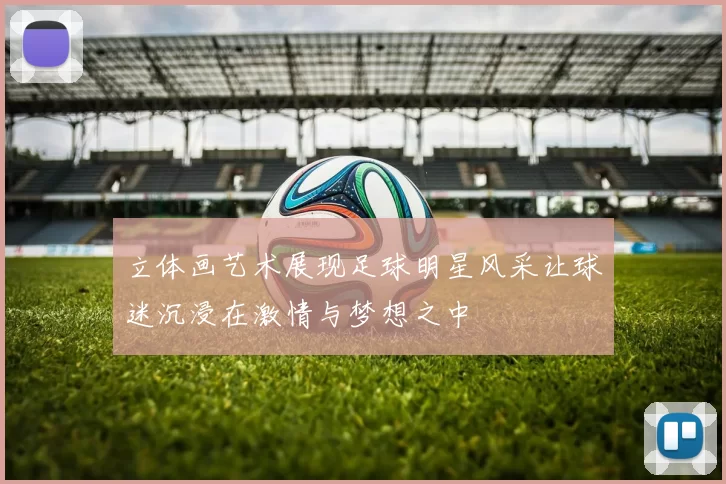 立体画艺术展现足球明星风采让球迷沉浸在激情与梦想之中